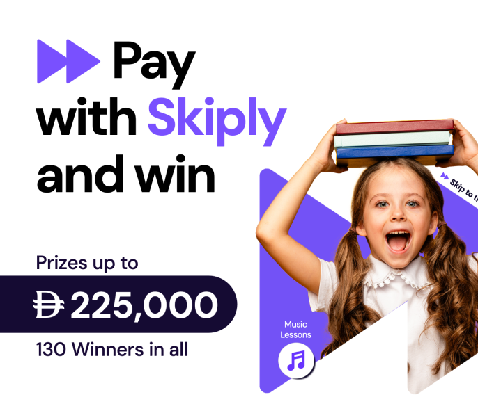 Happy student with books